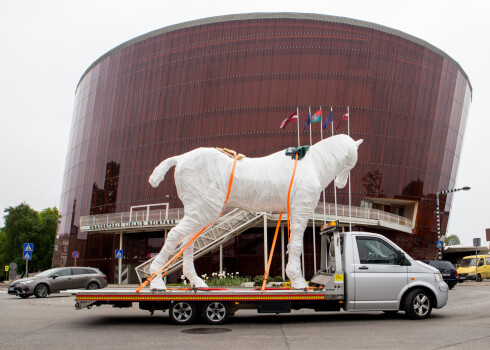 Rotko centra spoku zirgs dodas no Liepājas uz Daugavpili