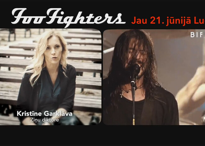 Kristīne Garklāva sajūsmā par plīvojošiem matiem "Foo Fighters" koncertos