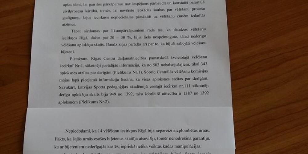 "Eju pie Cimdara uz Centrālo vēlēšanu komisiju," feisbukā rakstīja "Vienotības" deputāts. 