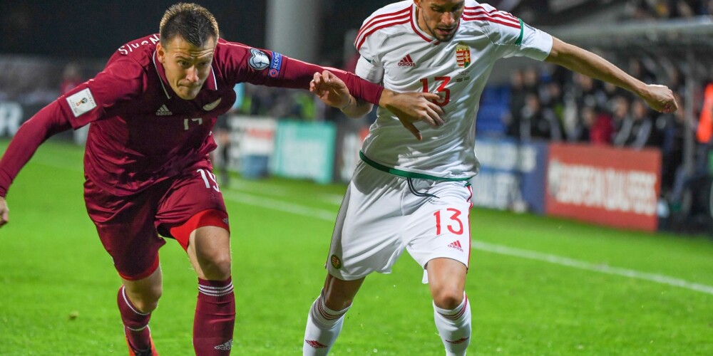 Latvijas futbola izlases aizsargs Jagodinskis: "Ja vajadzēs, sitīsim arī pa kājām, lai tikai viņi negūst vārtus"