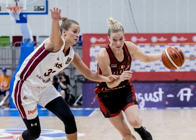 Latvijas izlases basketbolistes Eiropas čempionāta finālturnīrā cīnās ar Beļģiju.