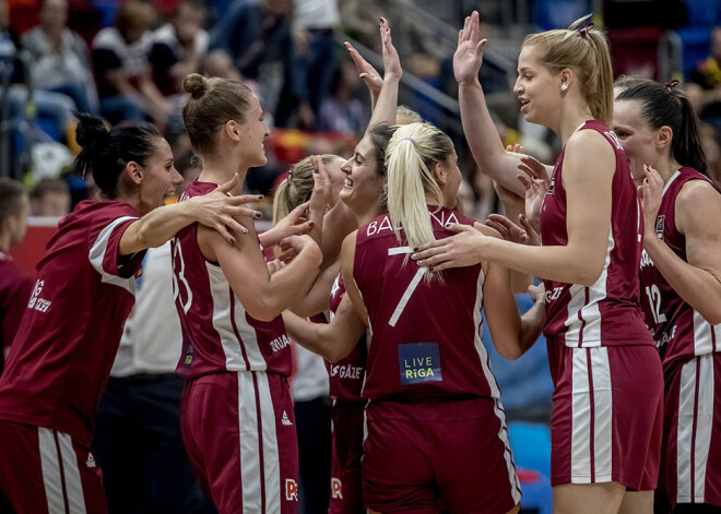 Latvijas basketbolistes 1/8 finālā tiksies ar titula īpašniecēm serbietēm