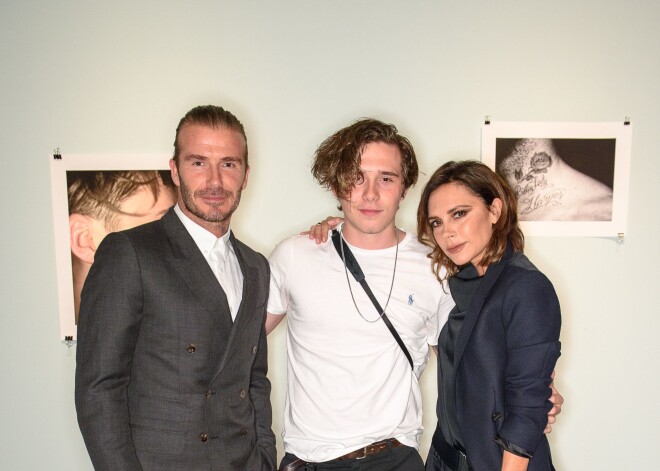 Дэвид и Виктория Бэкхем поддержали сына на презентации его книги