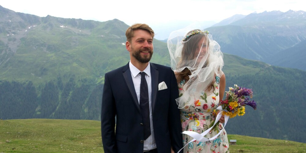 Alpos apprecējušies Eva Ikstena un Voldemārs Johansons