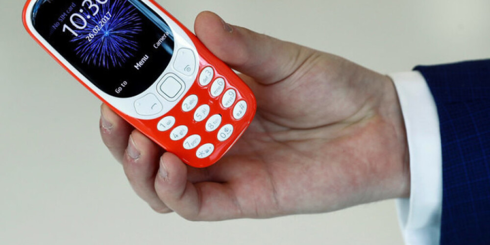Arī Latvijā tagad nopērkama jaunā vecā "Nokia 3310"