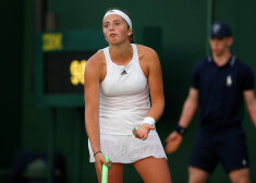 Ostapenko smagā Vimbldonas čempionāta otrās kārtas cīņā pieveic kanādieti Abandu.