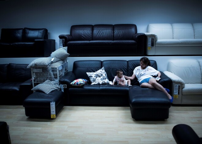 Atpūta Ikea veikalā Šanhajā.