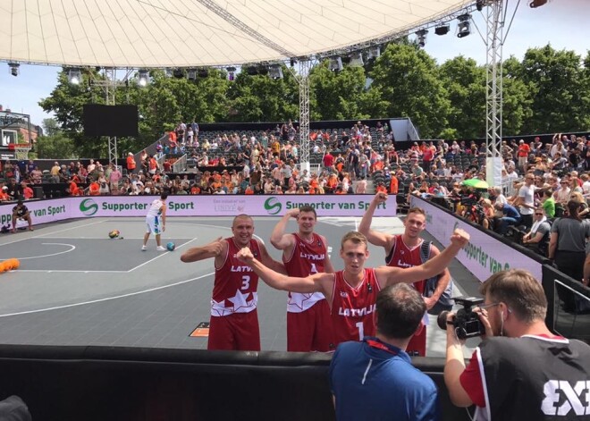 Latvija uzvar pasaules spēcīgākos 3x3 basketbolistus - serbus