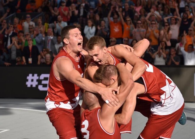 Sensacionāla uzvara - Latvija triumfē Eiropas kausā olimpiskajā 3x3 basketbolā