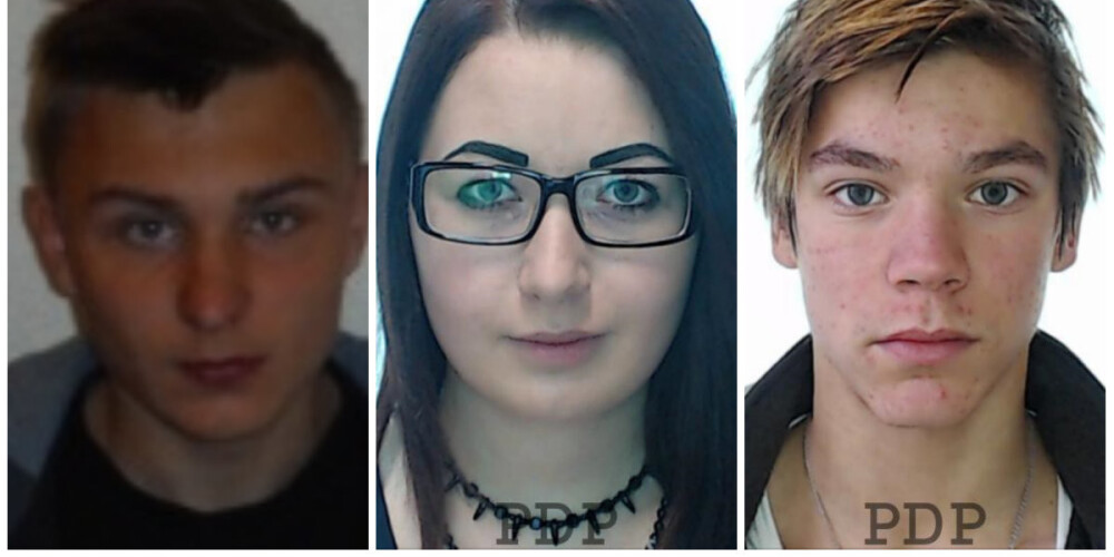 Policisti lūdz palīdzēt: jau vairāk nekā mēnesi pazuduši 3 jaunieši
