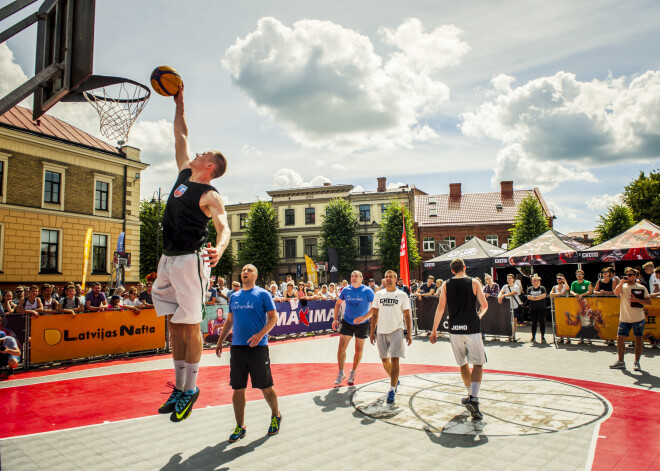 Svētdien norisinājās "Ghetto Basket" 3x3 basketbola turnīrs Cēsīs