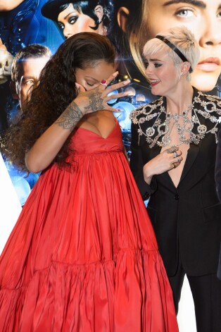 Rihanna and Cara Delevingne