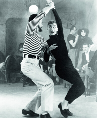 Odrija Hepberna filmā Smieklīgā deja, 1957.