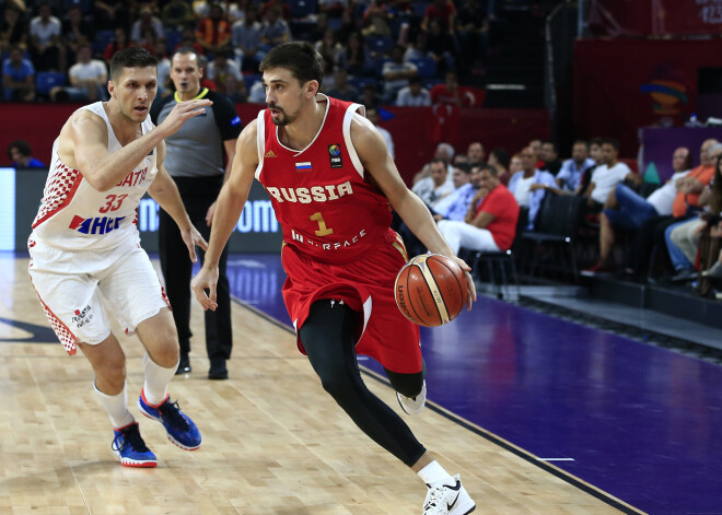 Lieliskais Šveds salauž spēcīgo Horvātiju un ieved Krievijas basketbolistus ceturtdaļfinālā