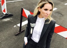 Blūze, žakete, bikses no H&M, rota "Tanel Veenre", somiņa "Loewe".