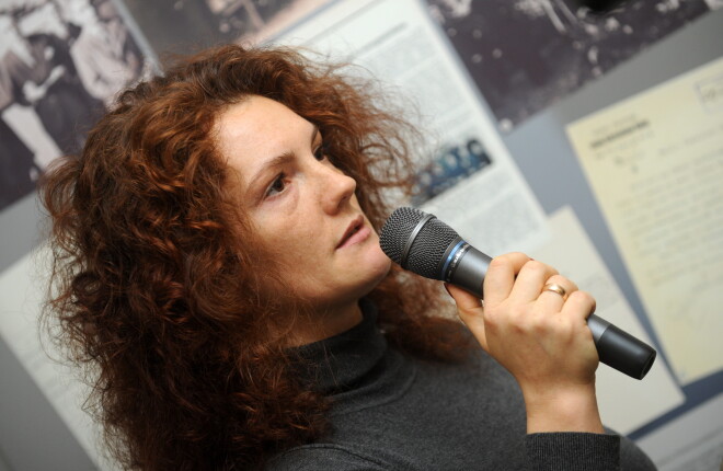 Ieva Brante piedalās sabiedriskā apspriedē par Zolitūdes traģēdijas komisijas izveidošanu.