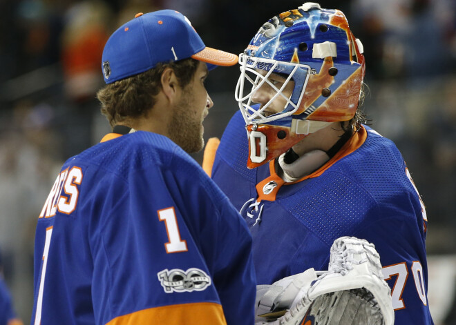 Gudļevskis palīdz "Islanders" izcīnīt uzvaru NHL pārbaudes spēlē