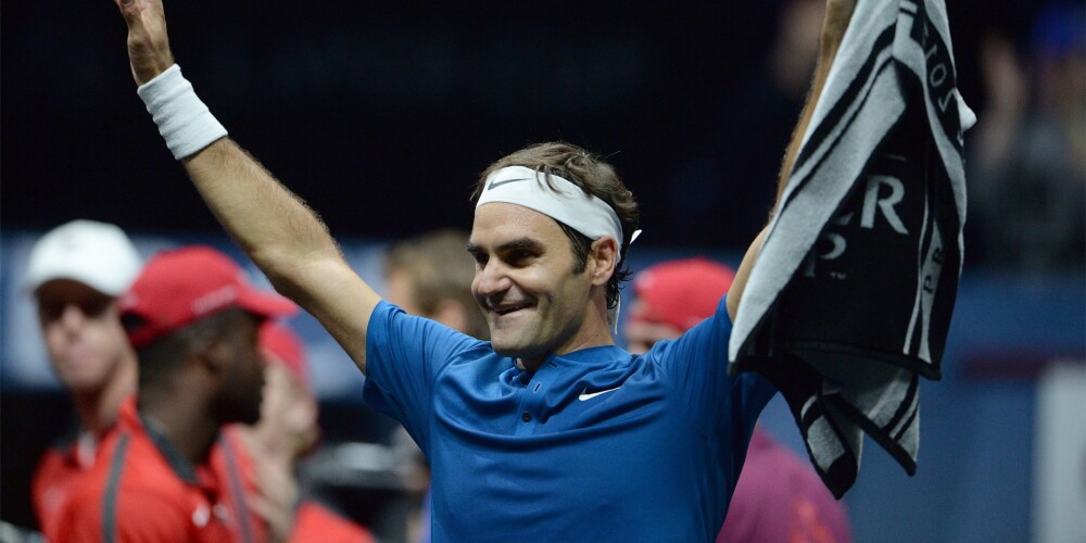 Federers nodrošina Eiropas tenisistiem uzvaru jaunizveidotajā Leivera kausā