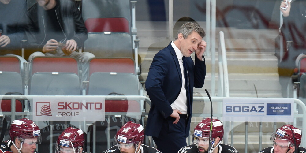 Rīgas "Dinamo" nu jau bijušais galvenais treneris Sandis Ozoliņš.