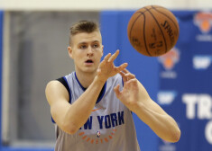 "Knicks" latviešu zvaigzne Kristaps Porziņģs.