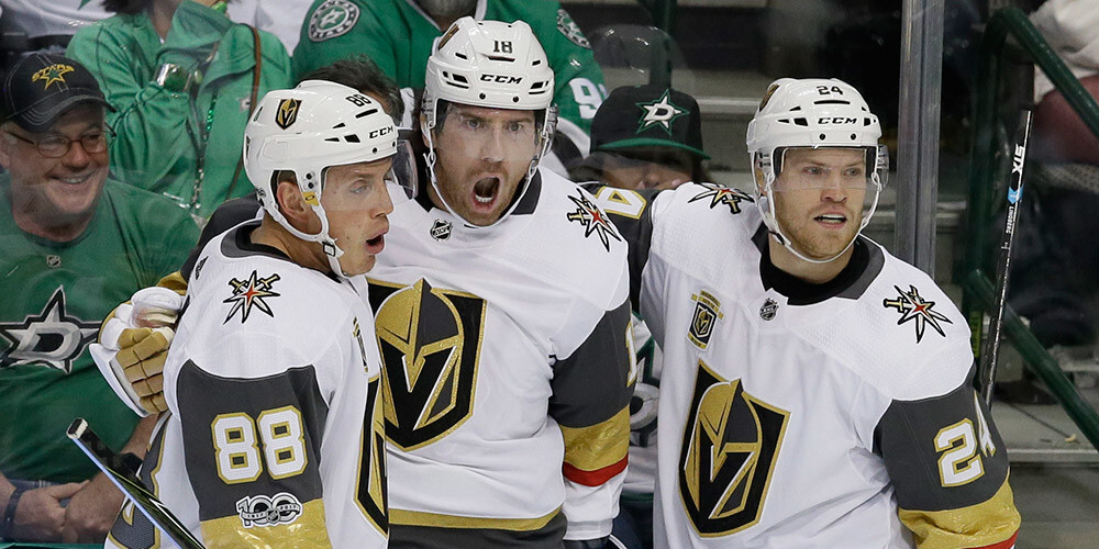 NHL debitanti Vegasas "Golden Knights" sezonu sāk ar uzvaru