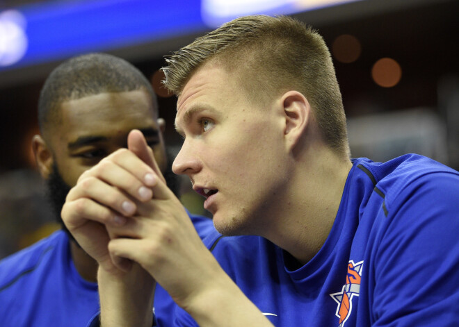 Porziņģis traumas dēļ izlaiž "Knicks" priekšpēdējo pārbaudes spēli