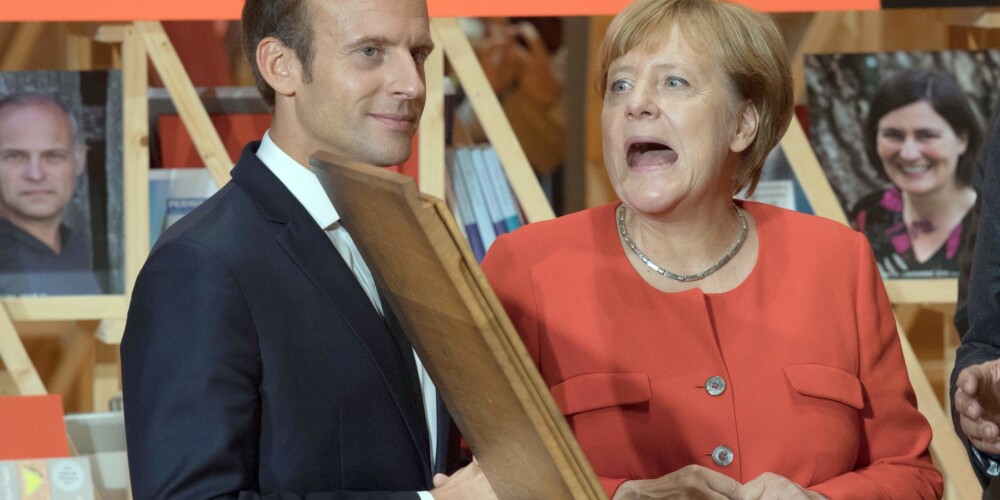 Makrons mudina Merkeli kopīgi cīnīties par Eiropas atjaunošanu