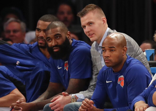 Sāpošā gurna dēļ Porziņģis izlaiž arī pēdējo "Knicks" pārbaudes spēli