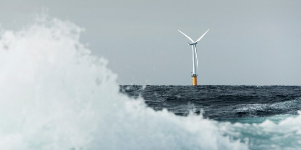 Skotijā darbību sāk pasaulē pirmais peldošo vēja ģeneratoru parks