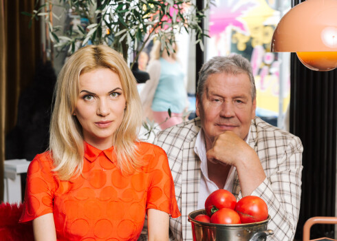 Meita un tētis: Katrīna Jaunupe un Kārlis Leiškalns.