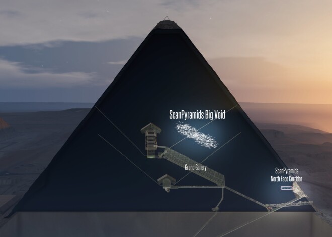 Heopsa piramīdā atklāta jauna telpa. Neviens pat iedomāties nevarēja, ka tā būs tik liela