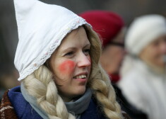 Mārtiņdienas svinības Latvijas Etnogrāfiskajā Brīvdabas muzejā.