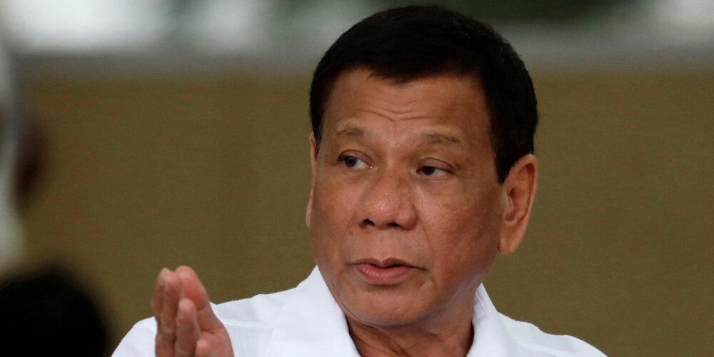 Skandalozais Filipīnu prezidents Duterte paziņojis, ka pats ir nogalinājis cilvēku