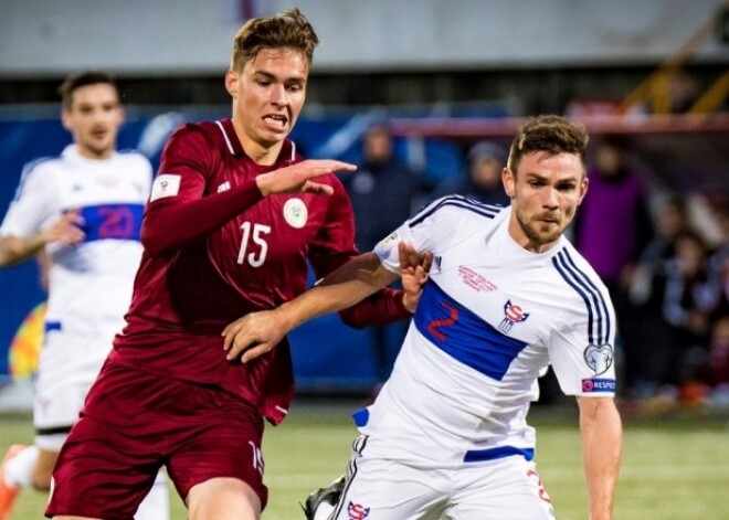 Latvijas U-21 futbolisti kompensācijas laikā izlaiž sensacionālu uzvar pret spēcīgo Skotiju