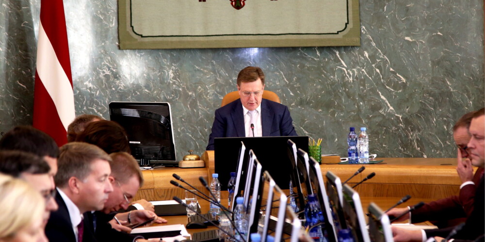 Ministru prezidents Māris Kučinskis vada Ministru kabineta sēdi.