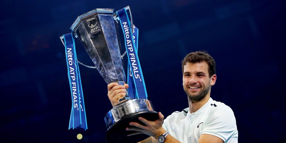 Bulgāru tenisists Dimitrovs pirmo reizi karjerā uzvar sezonas noslēguma turnīrā