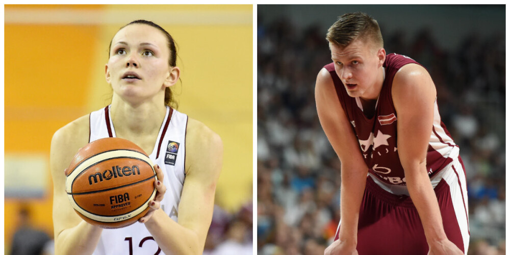 Porziņģis un Šteinberga atzīti par Latvijas gada basketbolistiem
