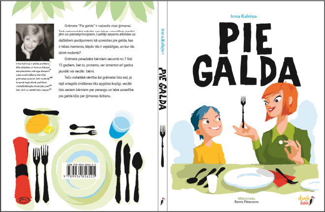 Grāmatu "Pie Galda" ilustrējis pieredzējušais un godalgotais animācijas filmu un ilustrāciju mākslinieks Reinis Pētersons.