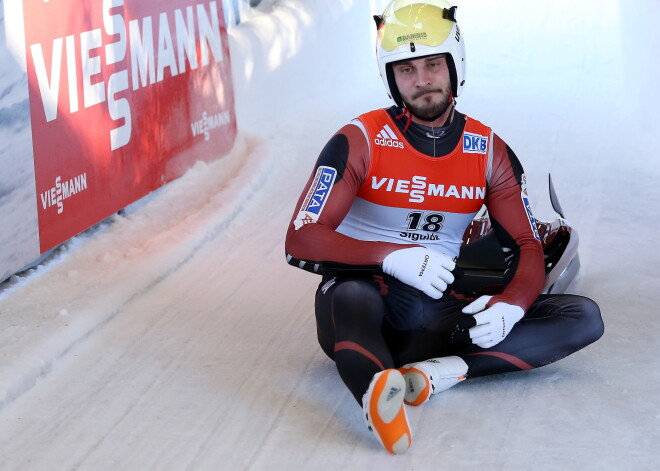 Kamaniņu braucējs Kivlenieks ierindojas 13.vietā Pasaules kausa posmā Leikpleisidā