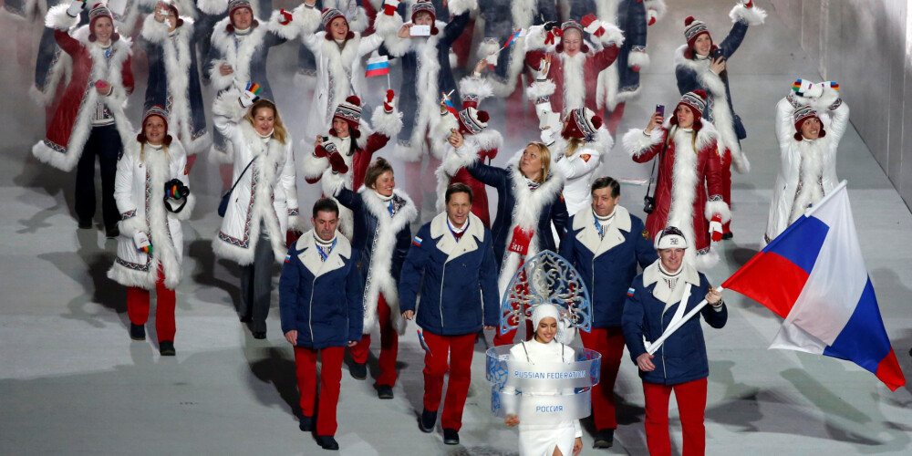 Krievijas senators izdomājis, kā "apiet aizliegumu", lai olimpiskajās spēlēs būtu Krievijas simbolika