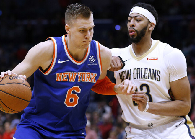 Porziņģim lieliska mača galotne un 30 punkti "Knicks" uzvarā