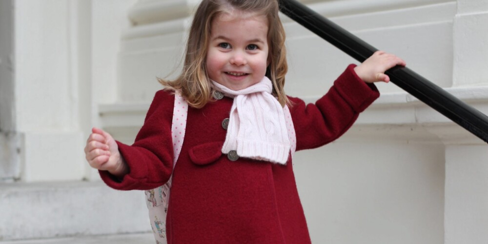 Princese Šarlote sākusi bērnudārza gaitas