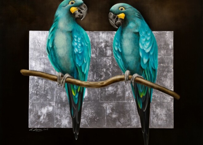 Kultūras pils “Ziemeļblāzma” janvārī piedāvā divu mākslinieku – Rolanda Dzeņa un Lienes Liepiņas - gleznu izstādes