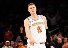Kristaps Porziņģis NBA Visu zvaigžņu spēles balsojumā netika labāko trijniekā starp Austrumu konferences garajiem spēlētājiem.