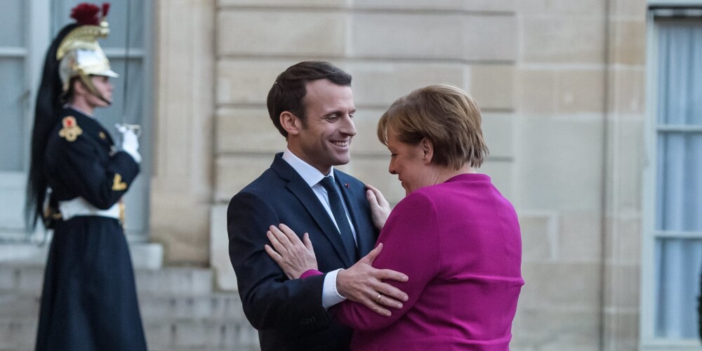 Makrons: "Francijas ES vīzijai nepieciešams Vācijas atbalsts"