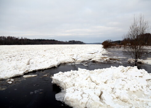 Daugavā Jēkabpils pusē pārsniegts bīstami augstais ūdens līmenis