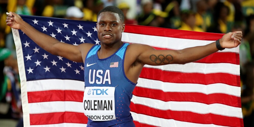 Amerikāņu sprinteris Kolemens labo pasaules rekordu 60 metros telpās
