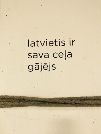 Uz izstāžu zāles sienām baudāmi interneta aptaujas "Kāds ir latvietis?" rezultāti, kuros atspoguļojas latvieša pašnovērtējums, atklājot gan stereotipizētu, gan nesaudzīgi tiešu skatījumu.