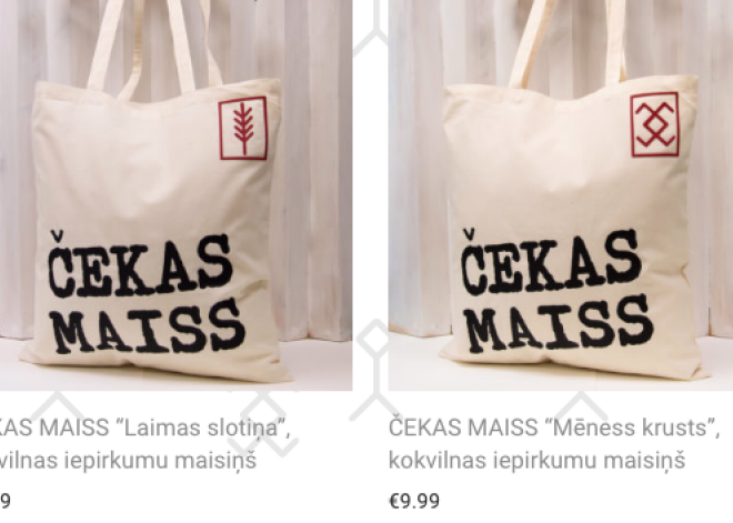 "Čekas maisus" jau tirgo par 9,99 eiro