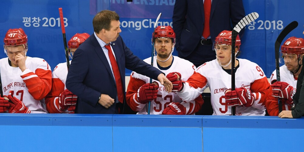 Znaroka un Vītoliņa trenētie olimpiskie hokejisti no Krievijas iekļūst olimpisko spēļu finālā
